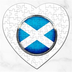 Scotland Nation Country Nationality Jigsaw Puzzle (heart) by Nexatart