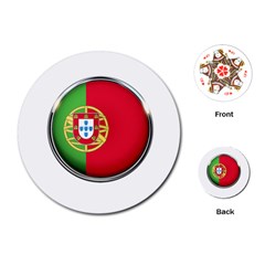 Portugal Flag Country Nation Playing Cards (round)  by Nexatart