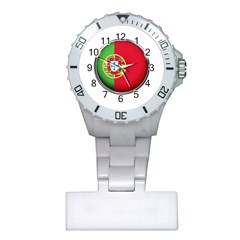 Portugal Flag Country Nation Plastic Nurses Watch by Nexatart