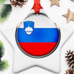 Slovenia Flag Mountains Country Star Ornament (two Sides) by Nexatart