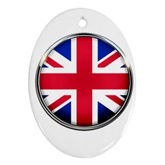 United Kingdom Country Nation Flag Ornament (oval) by Nexatart