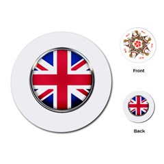 United Kingdom Country Nation Flag Playing Cards (round)  by Nexatart