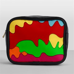 Liquid Forms Water Background Mini Toiletries Bags by Nexatart