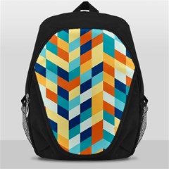 Geometric Retro Wallpaper Backpack Bag by Nexatart