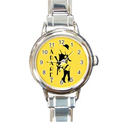 Cabaret Round Italian Charm Watch by Valentinaart