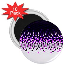 Flat Tech Camouflage Reverse Purple 2 25  Magnets (10 Pack)  by jumpercat