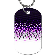 Flat Tech Camouflage Reverse Purple Dog Tag (one Side) by jumpercat