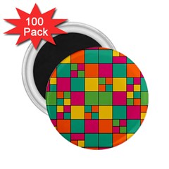 Abstract Background Abstract 2 25  Magnets (100 Pack)  by Nexatart