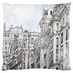 Architecture Building Design Large Cushion Case (One Side) Front