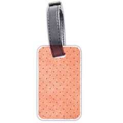 Dot Peach Luggage Tags (two Sides) by snowwhitegirl