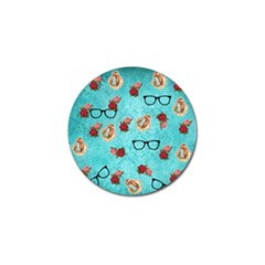 Vintage Glasses Blue Golf Ball Marker (10 Pack) by snowwhitegirl