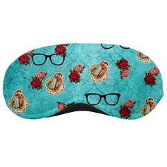 Vintage Glasses Blue Sleeping Masks by snowwhitegirl