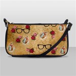 Vintage Glasses Beige Shoulder Clutch Bags Front