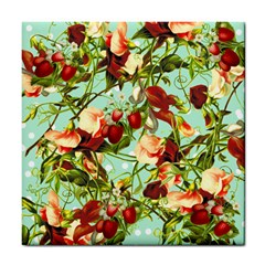 Fruit Blossom Tile Coasters by snowwhitegirl