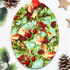 Fruit Blossom Ornament (oval) by snowwhitegirl