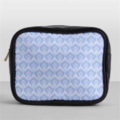 Damask Light Blue Mini Toiletries Bags by snowwhitegirl