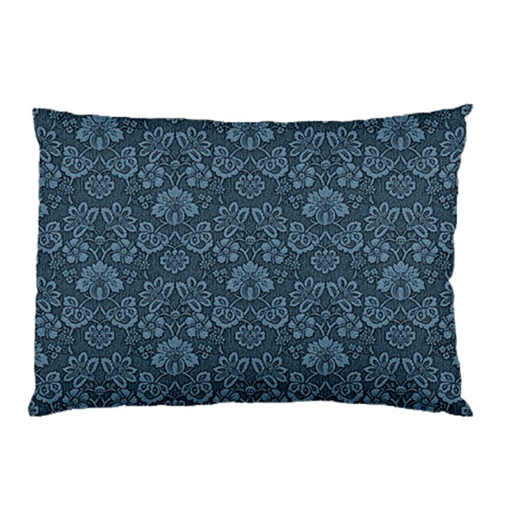 Damask Blue Pillow Case