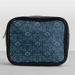 Damask Blue Mini Toiletries Bags by snowwhitegirl