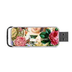 Little Girl Victorian Collage Portable Usb Flash (two Sides) by snowwhitegirl