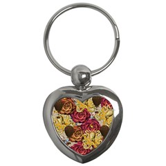 Octopus Floral Key Chains (heart)  by snowwhitegirl