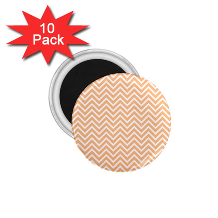 Orange Chevron 1.75  Magnets (10 pack) 