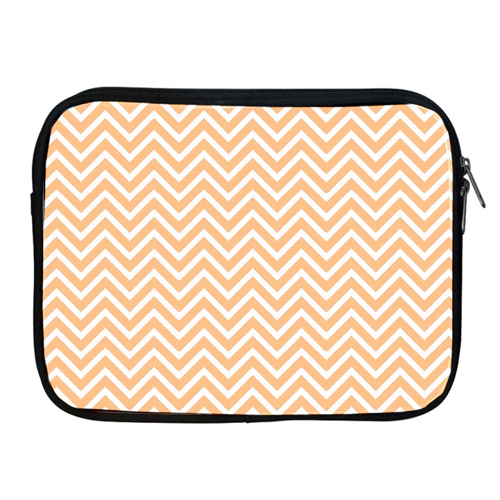 Orange Chevron Apple iPad 2/3/4 Zipper Cases