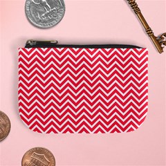 Red Chevron Mini Coin Purses by snowwhitegirl