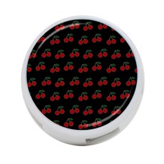 Cherries Black 4-port Usb Hub (two Sides)  by snowwhitegirl