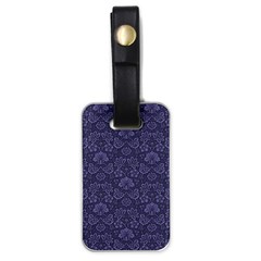 Damask Purple Luggage Tags (one Side)  by snowwhitegirl