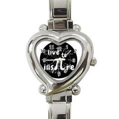 Pi Day Heart Italian Charm Watch by Valentinaart