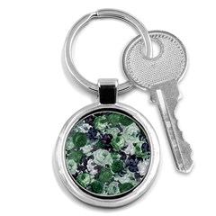 Rose Bushes Green Key Chains (round)  by snowwhitegirl