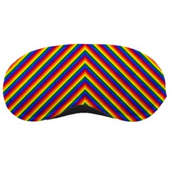 Gay Pride Flag Rainbow Chevron Stripe Sleeping Masks by PodArtist