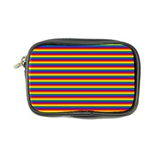 Horizontal Gay Pride Rainbow Flag Pin Stripes Coin Purse by PodArtist