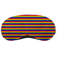 Horizontal Gay Pride Rainbow Flag Pin Stripes Sleeping Masks by PodArtist