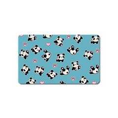 Panda Pattern Magnet (name Card) by Valentinaart