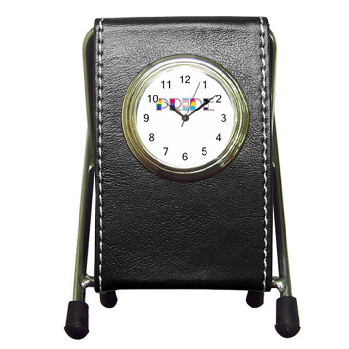 Pride Pen Holder Desk Clocks