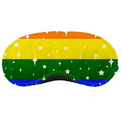 Sparkly Rainbow Flag Sleeping Masks by Valentinaart