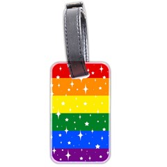 Sparkly Rainbow Flag Luggage Tags (two Sides) by Valentinaart