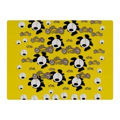 Bikers Out Singing In Spring Time Double Sided Flano Blanket (mini)  by pepitasart