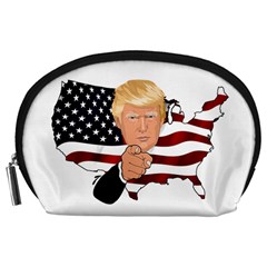 Trump Usa Flag Accessory Pouches (large)  by ImagineWorld