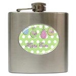 Easter eggs Hip Flask (6 oz) Front