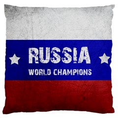 Football World Cup Large Cushion Case (two Sides) by Valentinaart