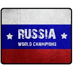 Football World Cup Double Sided Fleece Blanket (medium)  by Valentinaart