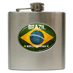 Football World Cup Hip Flask (6 Oz) by Valentinaart