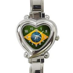 Football World Cup Heart Italian Charm Watch by Valentinaart