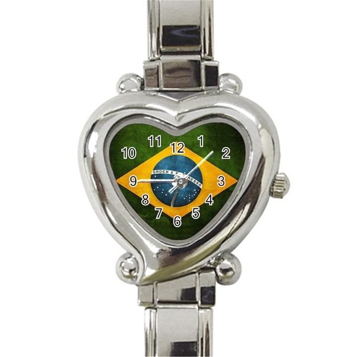 Football World Cup Heart Italian Charm Watch