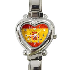 Football World Cup Heart Italian Charm Watch by Valentinaart