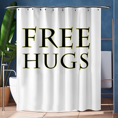 Freehugs Shower Curtain 60  X 72  (medium)  by cypryanus