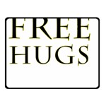 Freehugs Fleece Blanket (Small) 50 x40  Blanket Front