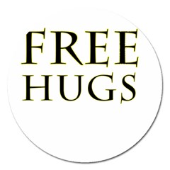 Freehugs Magnet 5  (round) by cypryanus